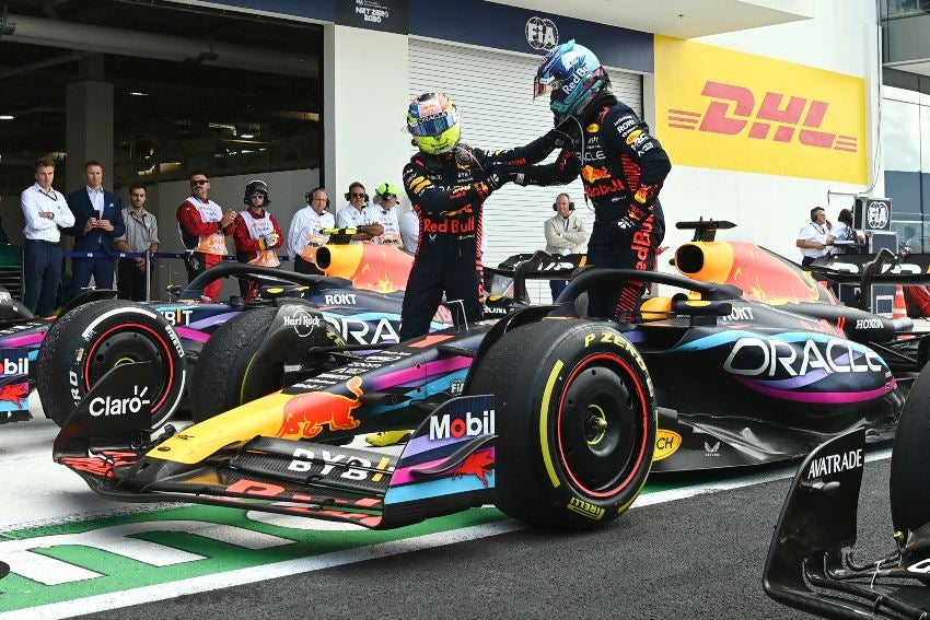 Checo Pérez y Max Verstappen en Miami