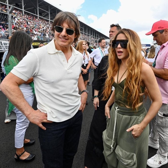 Shakira y Tom Cruise juntos en el GP de Miami