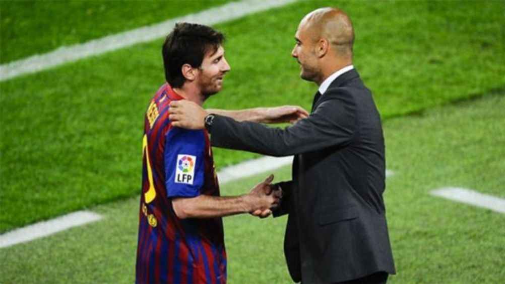 Messi y Guardiola en el FC Barcelona