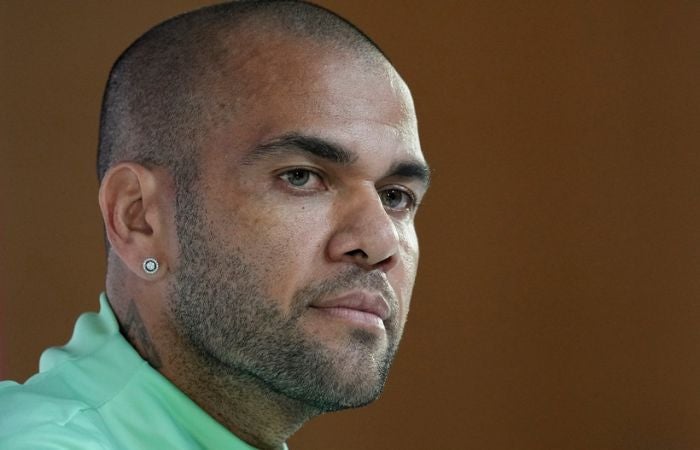 Dani Alves durante una audicencia