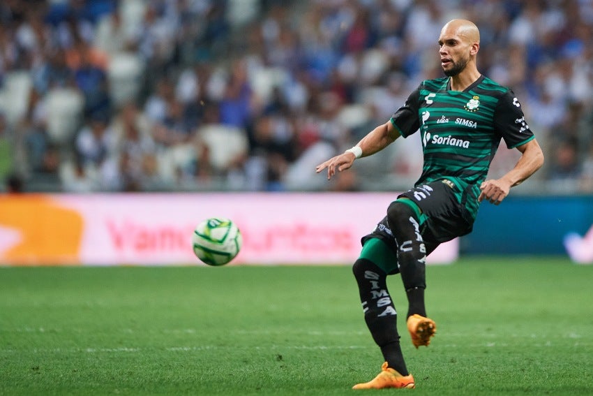 Dória en el juego vs Rayados 