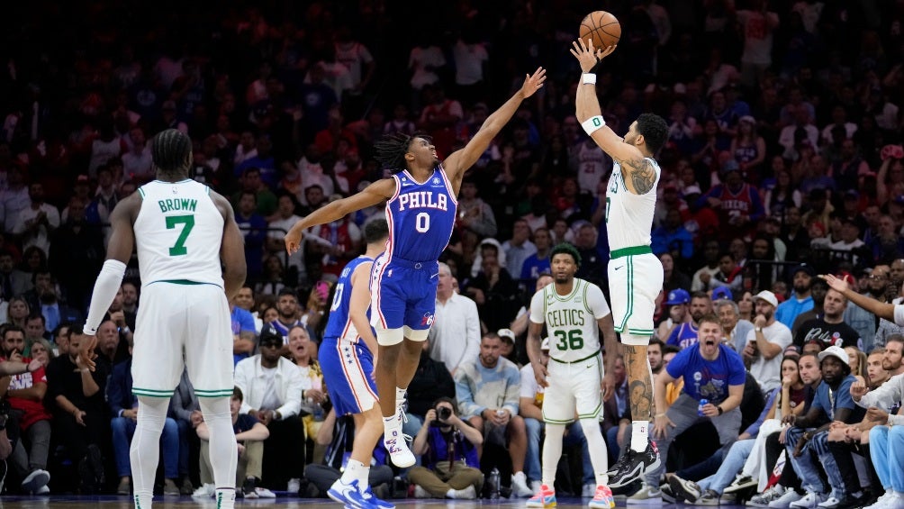 Tatum en el Juego 6 entre Celtics y 76ers