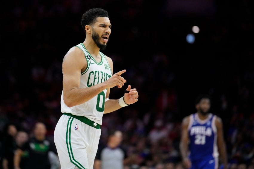 Tatum en el Juego 6 entre Celtics y 76ers