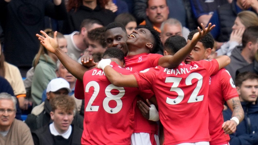 Jugadores de Nottingham en plena celebración