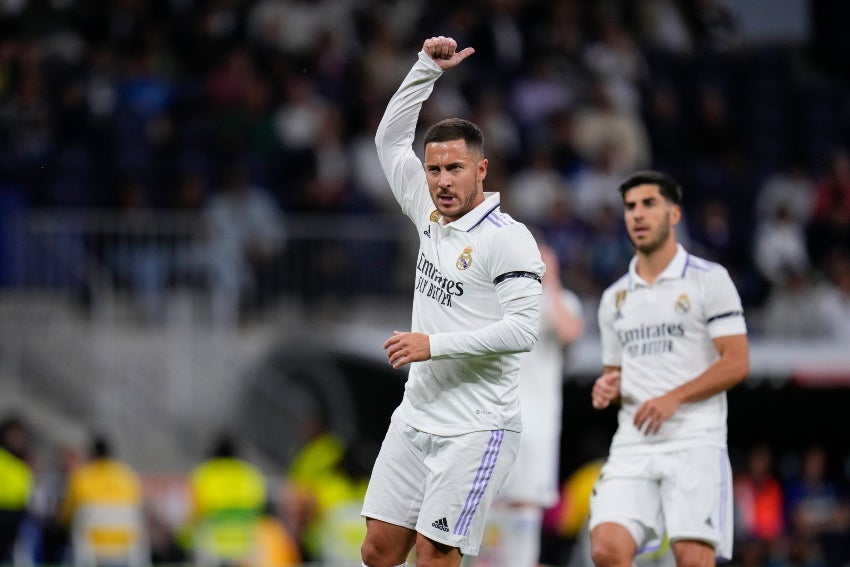 Hazard fue titular con el Madrid