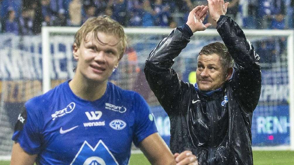 Solskjaer dirigió a Haaland en el Molde