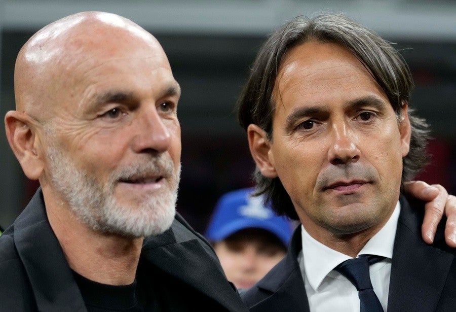 Pioli e Inzaghi en la Ida de las Semifinales