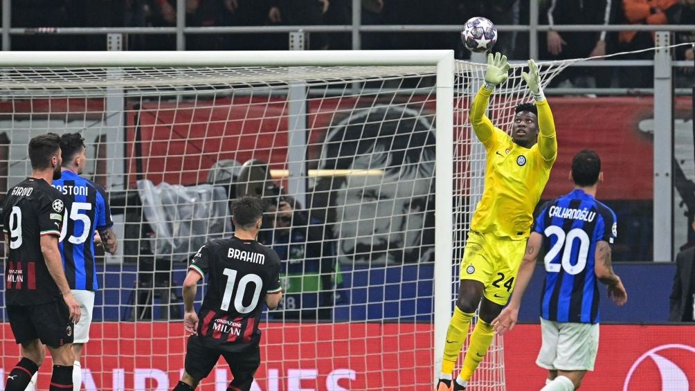 Onana durante la Ida de las Semifinales de Champions League