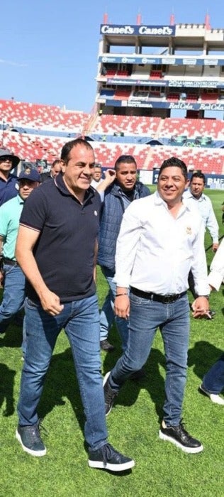 Cuauhtémoc Blanco y Ricardo Gallardo juntos en San Luis