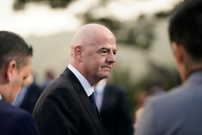 Gianni Infantino durante el evento de la FIFA