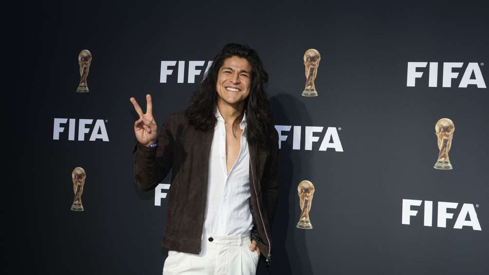 Cristo Fernández en la presentación de la FIFA