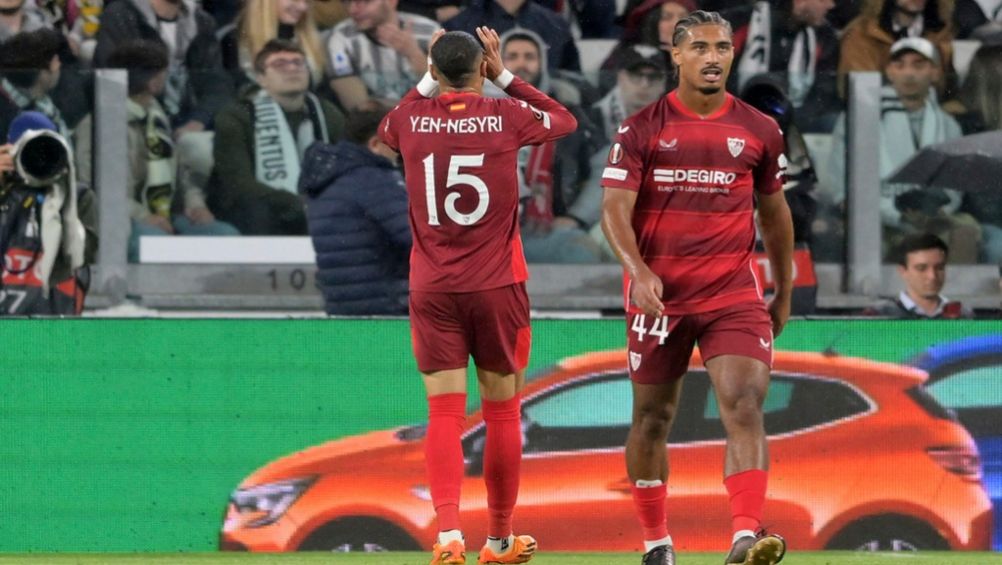 En Nesyri celebra su gol ante la Juventus