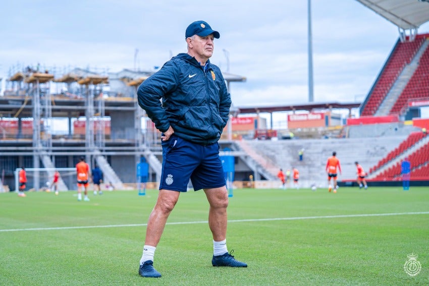 Vasco Aguirre con el Mallorca