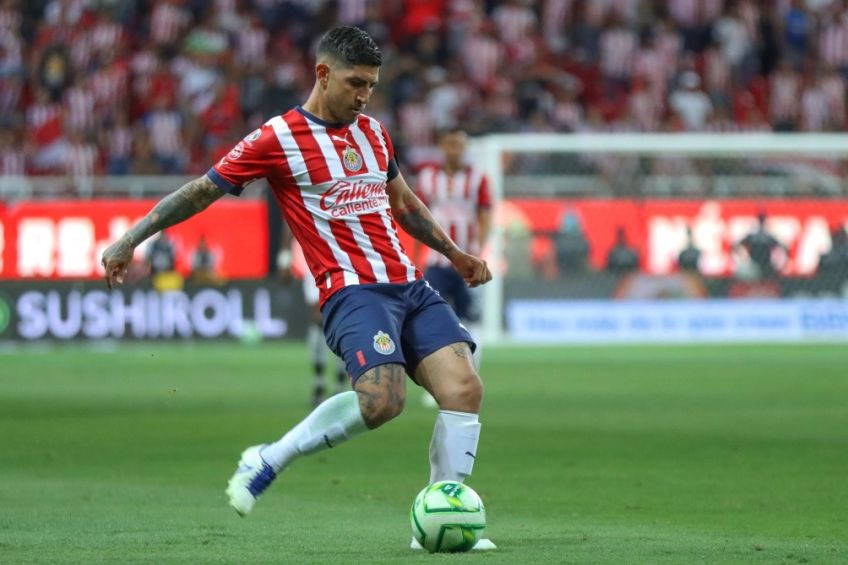 Víctor Guzmán durante la Semifinal de Ida frente al América