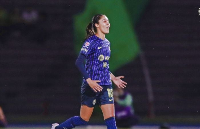 Alison González celebrando su gol ante Bravas