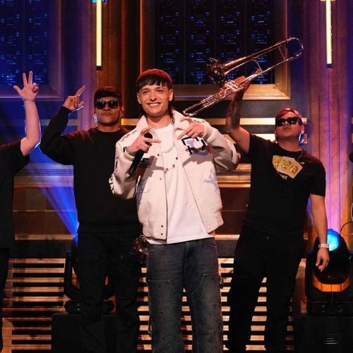 Peso Pluma en el programa de Jimmy Fallon