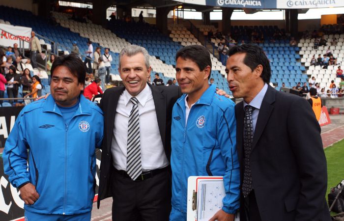 Javier Aguirre, Alfonso Sosa y Benjamín Galindo en España