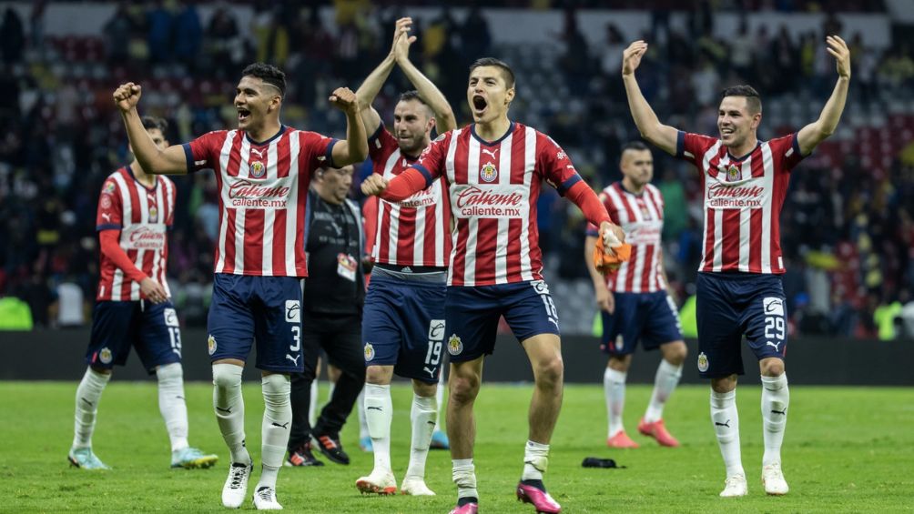 Chivas celebra el triunfo ante América