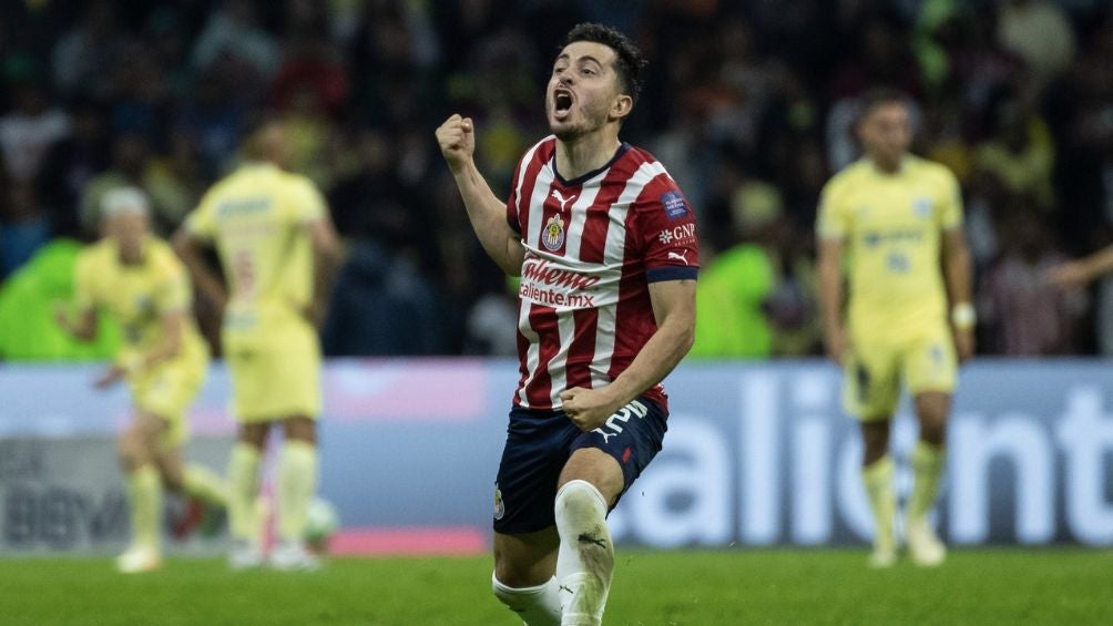 Mozo celebra el segundo gol ante América