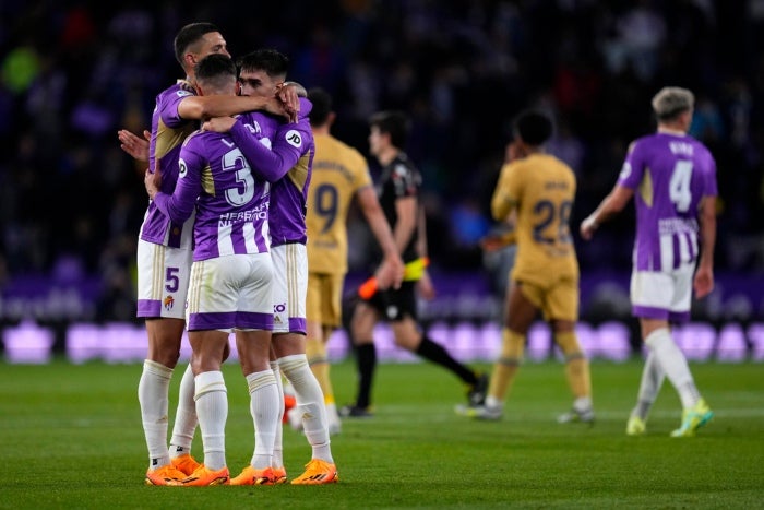 Real Valladolid festeja el triunfo