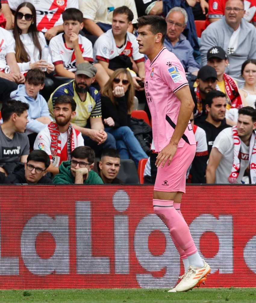 Montes en un partido del Espanyol