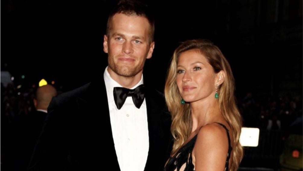 Brady junto a Giselle Bundchen, su expareja