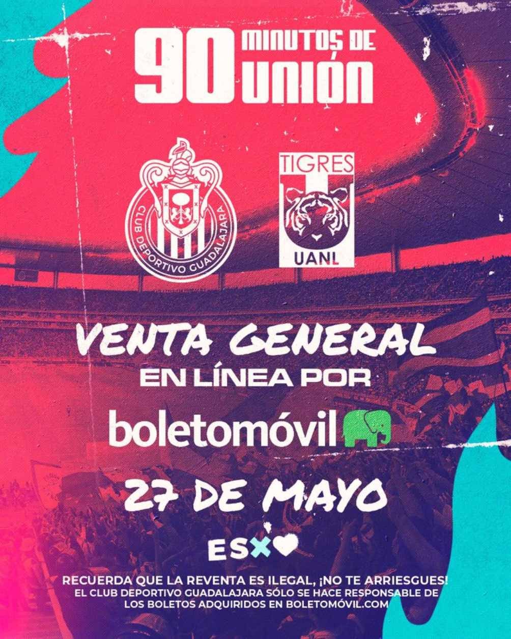 Chivas vs Tigres ¿Cuándo salen a la venta los boletos de la Gran Final?