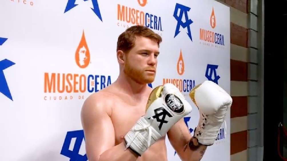 El museo de cera reveló figura del Canelo