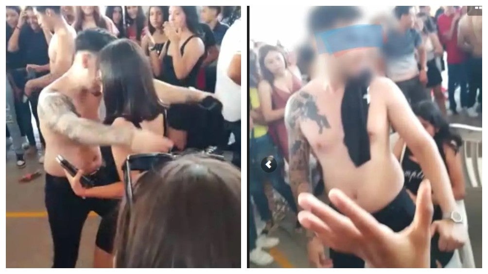 Alumnas de secundaria celebran con strippers el día del estudiante en plena escuela 