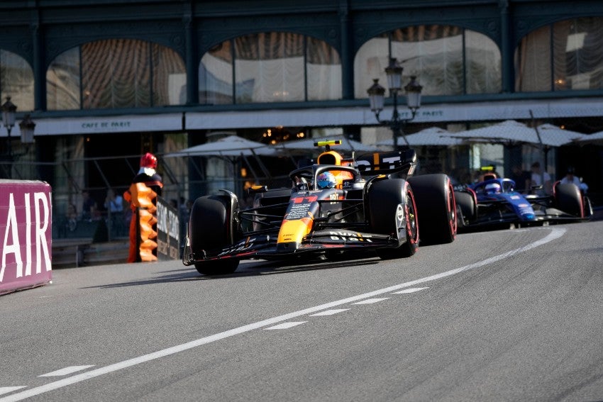 Checo Pérez en el GP de Mónaco