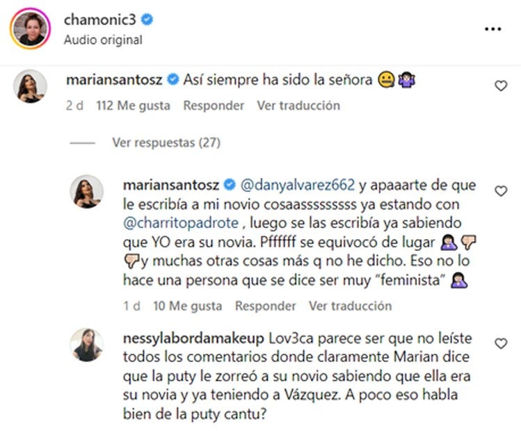 Mariana Santos arremetió contra Paty Cantú