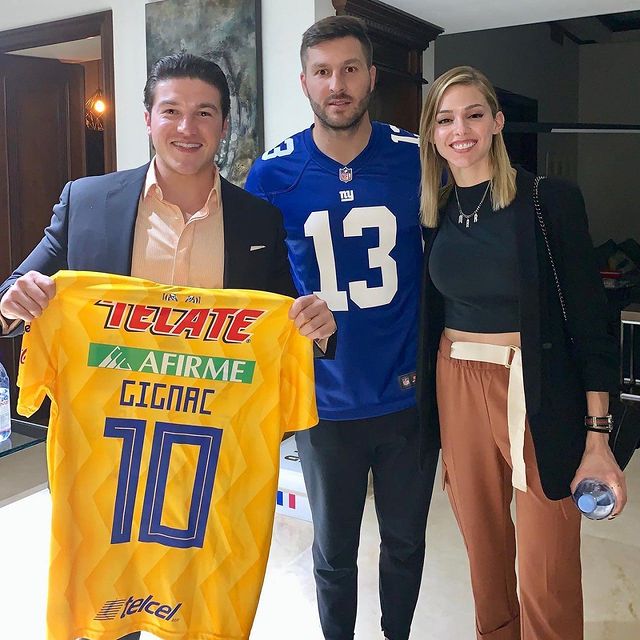 Samuel García, Mariana Rodríguez y André-Pierre Gignac