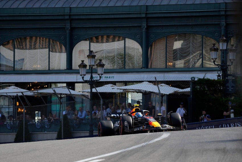 Checo Pérez en el Gp de Mónaco