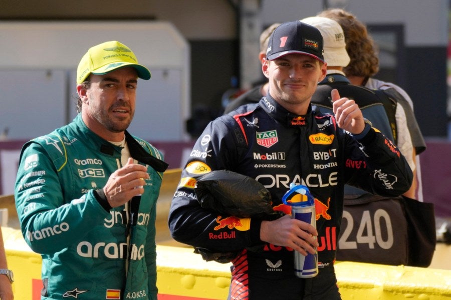 Max Verstappen y Fernando Alonso