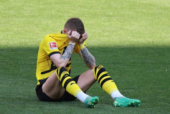 Marco Reus llora tras no salir campeón 