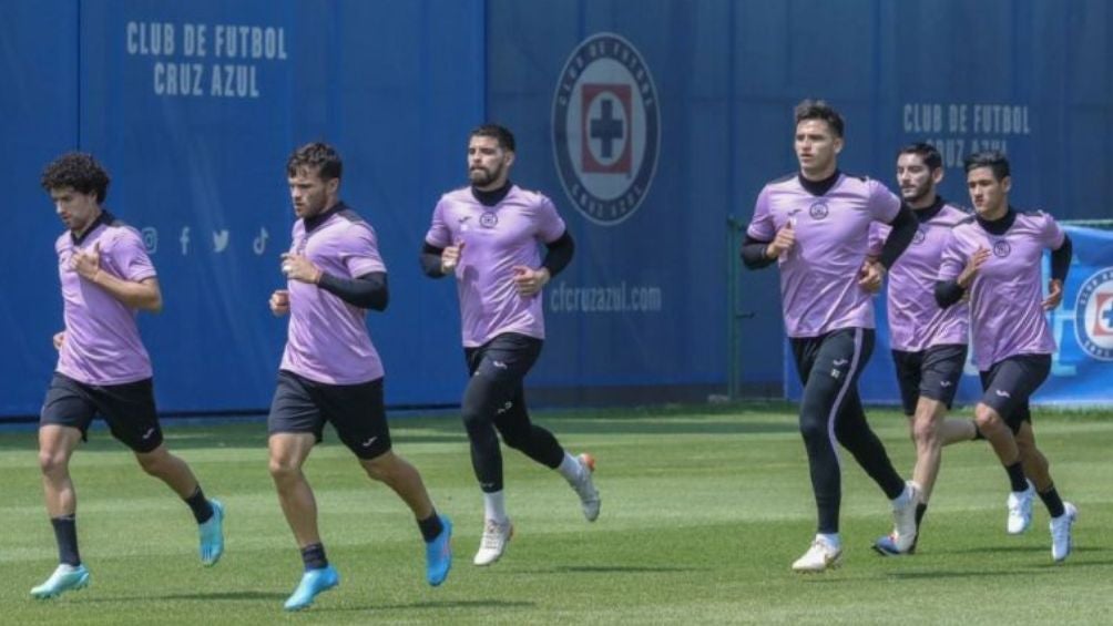 Jugadores de Cruz Azul en pretemporada