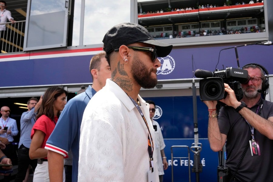 Neymar en el Gran Premio de Mónaco