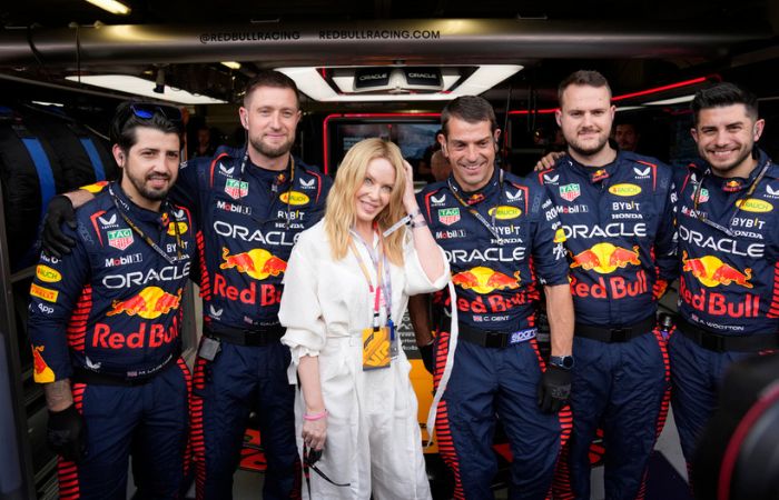 Kylie Minogue en el GP de Mónaco