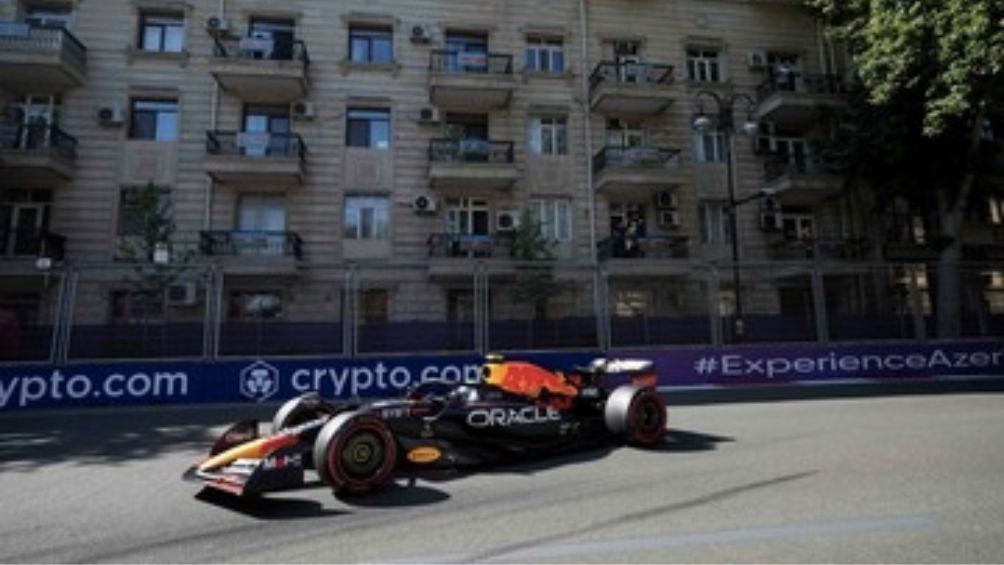 Checo Pérez durante el GP de Mónaco