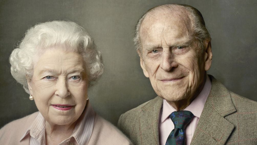 Retrato de la Reina Isabel y su esposo, el Principe Felipe