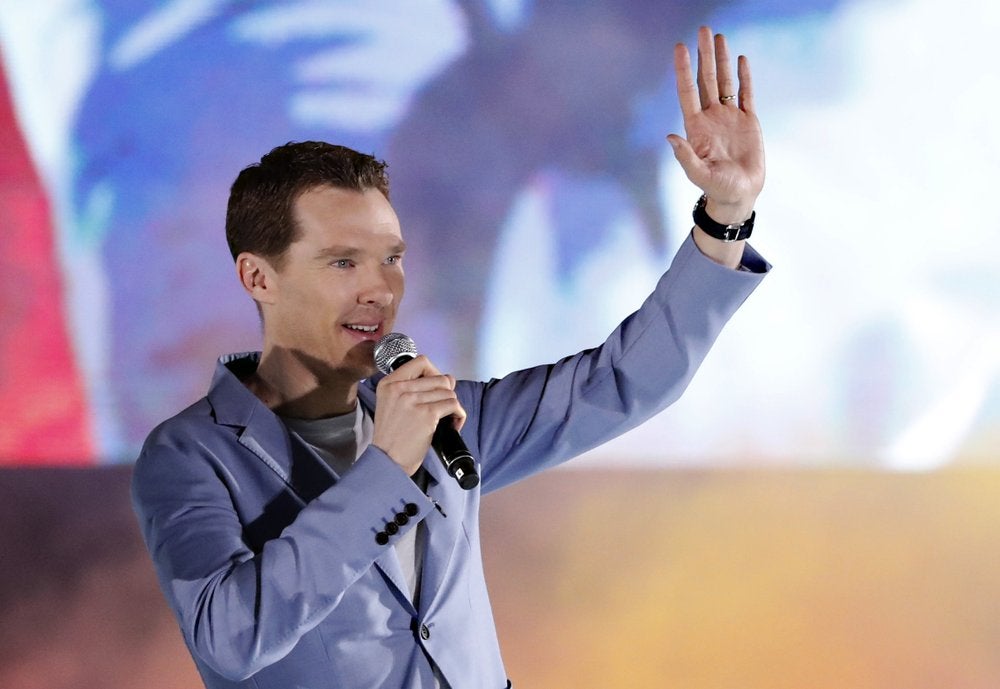 Benedict Cumberbatch en conferencia de prensa