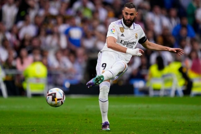 Benzema durante un partido