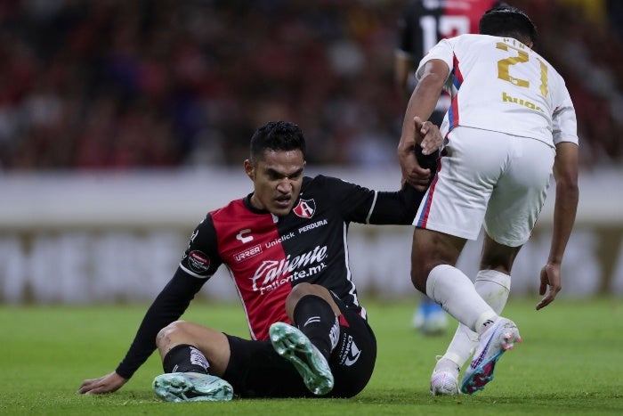 Anderson Santamaría durante un partido de Concachampions