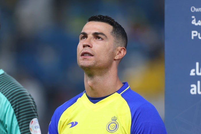 Cristiano Ronaldo durante un partido del All Nassr