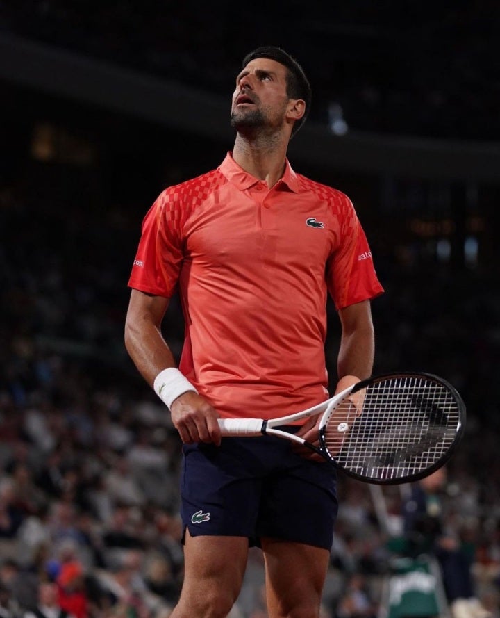 Novak Djokovic en Roland Garros