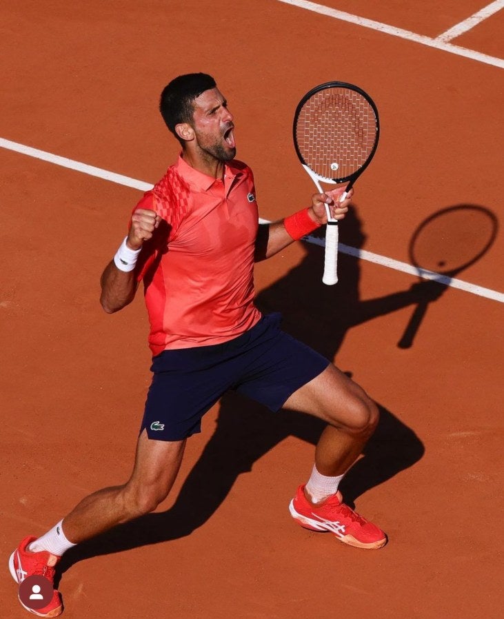 Novak Djokovic en Roland Garros