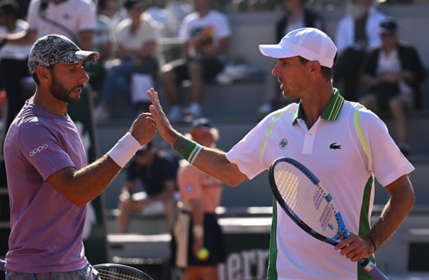 Santiago González y Édouard Roger-Vasselin en Roland Garros