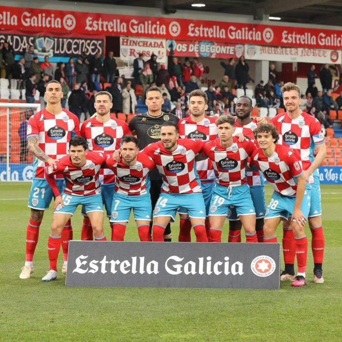 Foto del Deportivo Lugo previa a iniciar un partido 