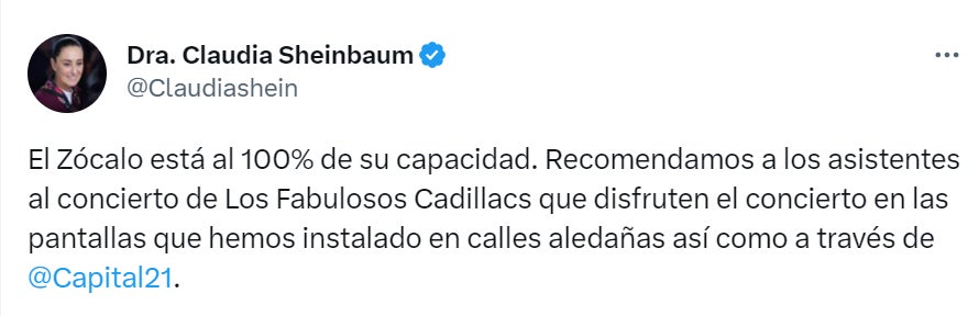 Claudia Sheinbaum hizo un llamado a los habitantes de la CDMX