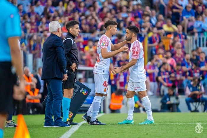 Javier Aguirre durante el Barcelona vs Mallorca